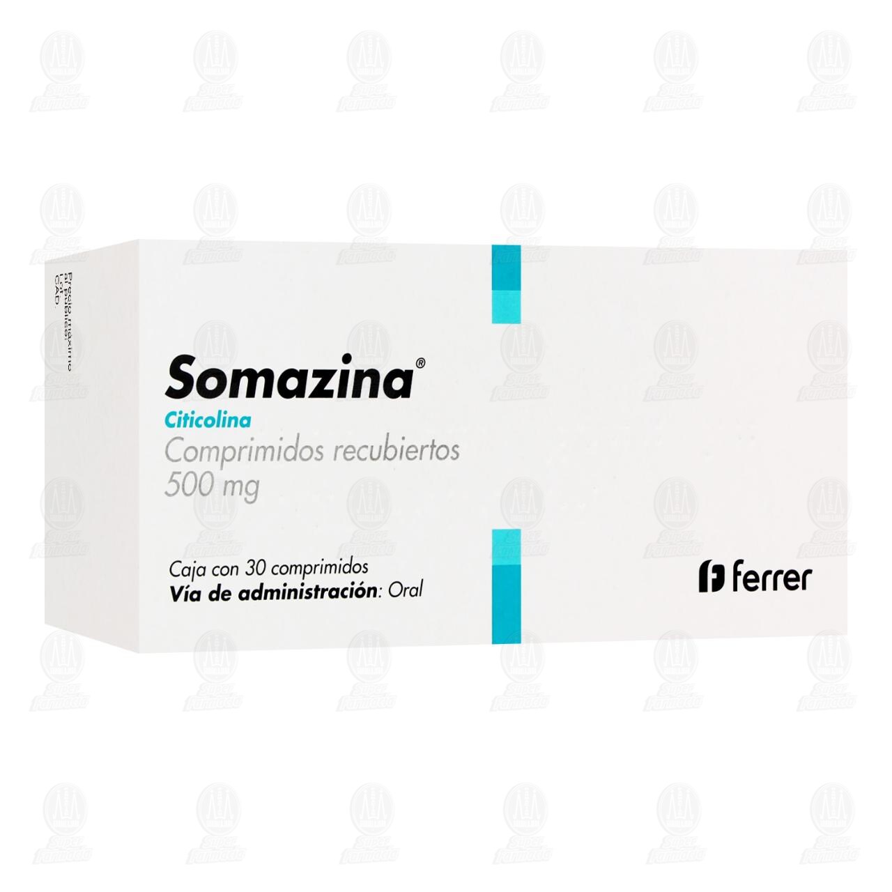 Somazina 500 mg, 30 Comprimidos. image number 0