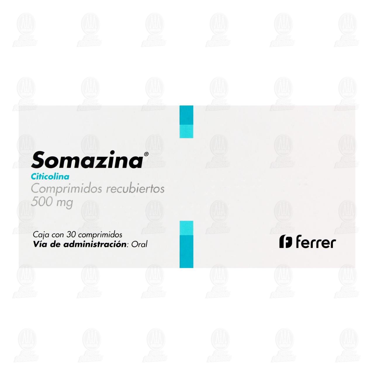 Somazina 500 mg, 30 Comprimidos. image number 1