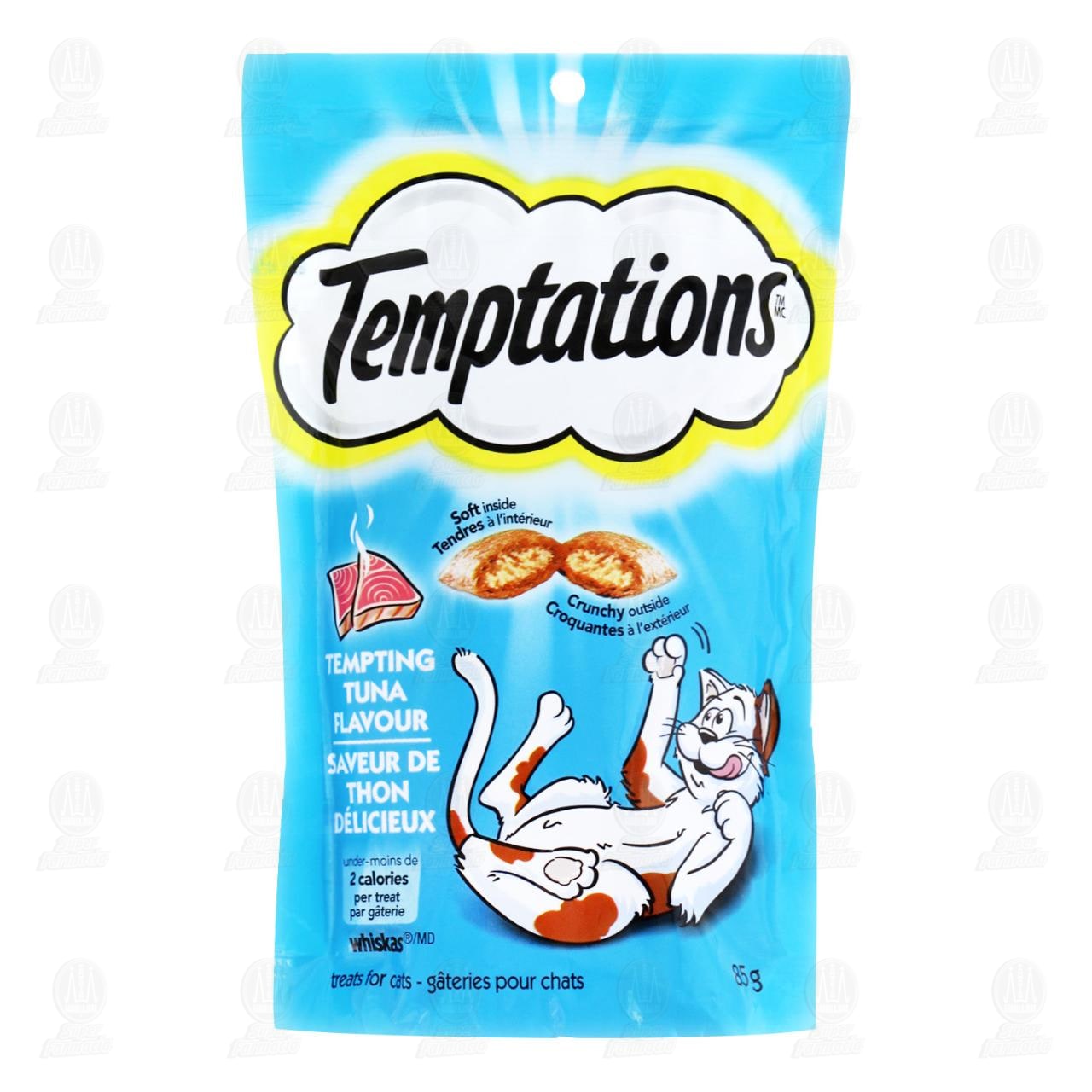 Alimento Temptations Sabor At&uacute;n para Gato, 85 gr. image number 0