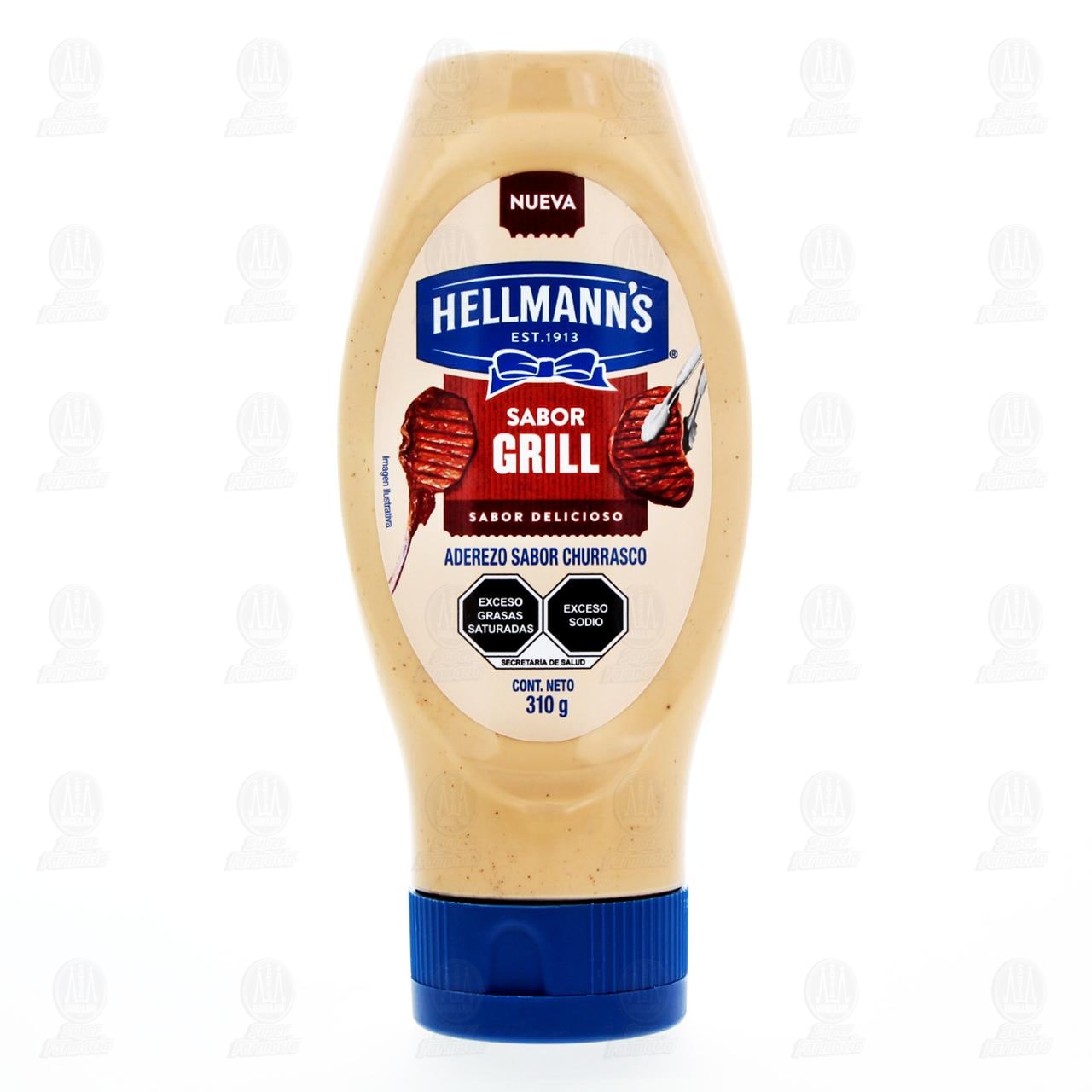 Aderezo Hellmann's Sabor Grill, 310 gr. image number 1