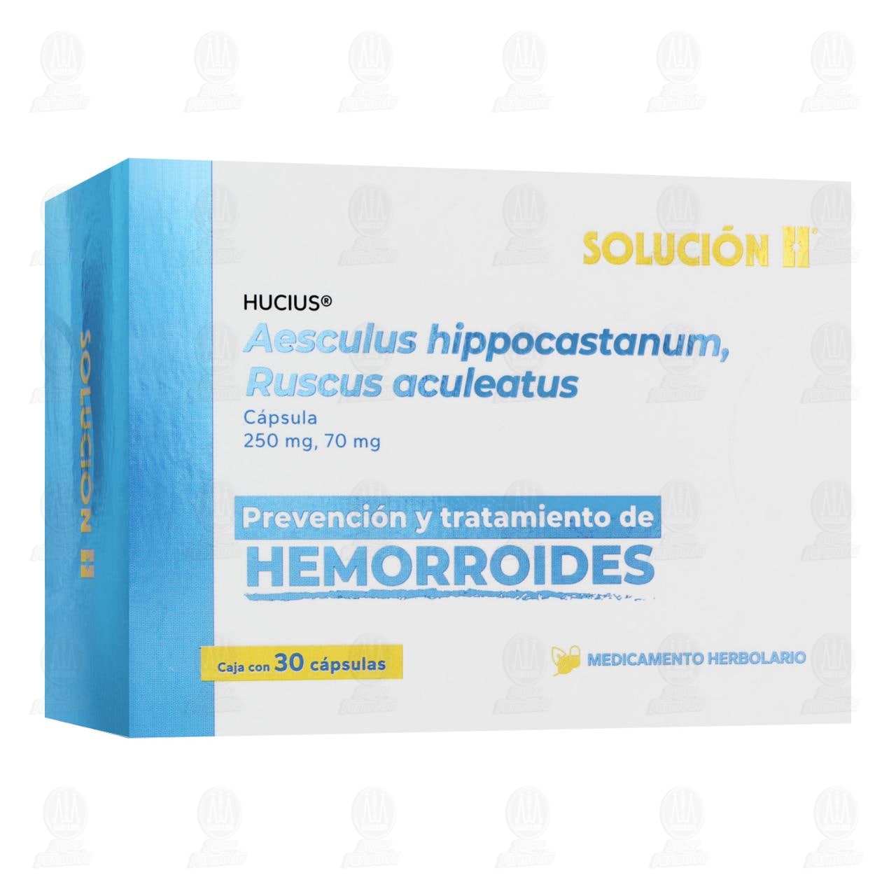 Hucius 250mg/70mg, 30 C&aacute;psulas. image number 0
