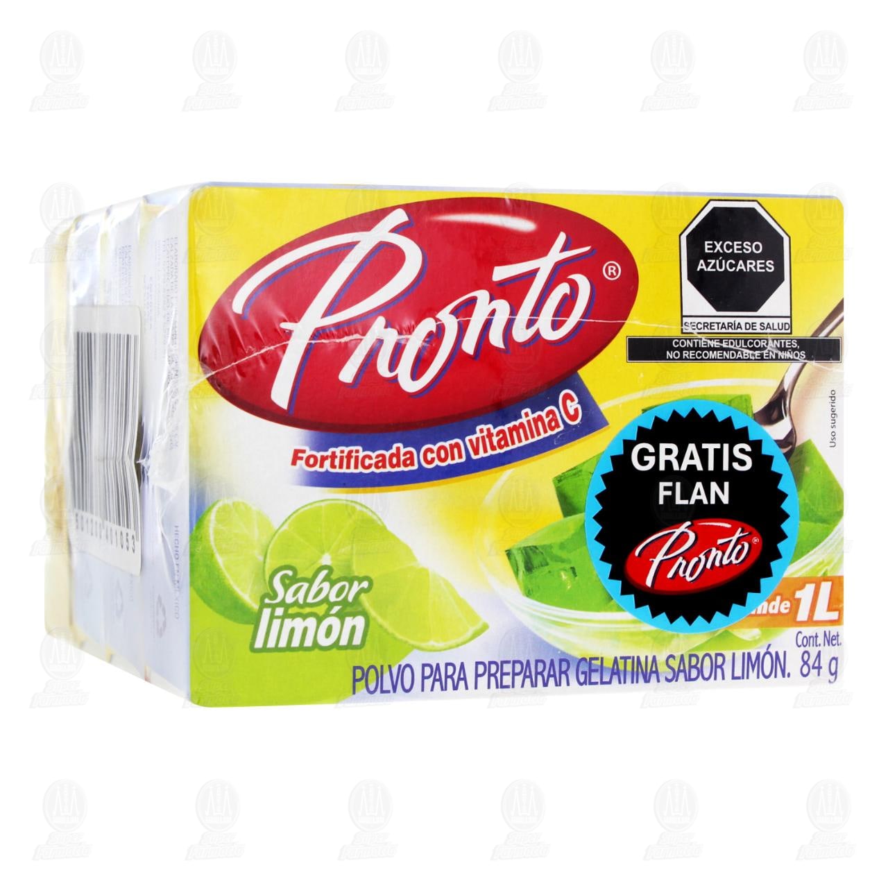 Pack Polvo para Preparar Gelatina Pronto + Gratis Flan Pronto, 4 pzas. image number 0
