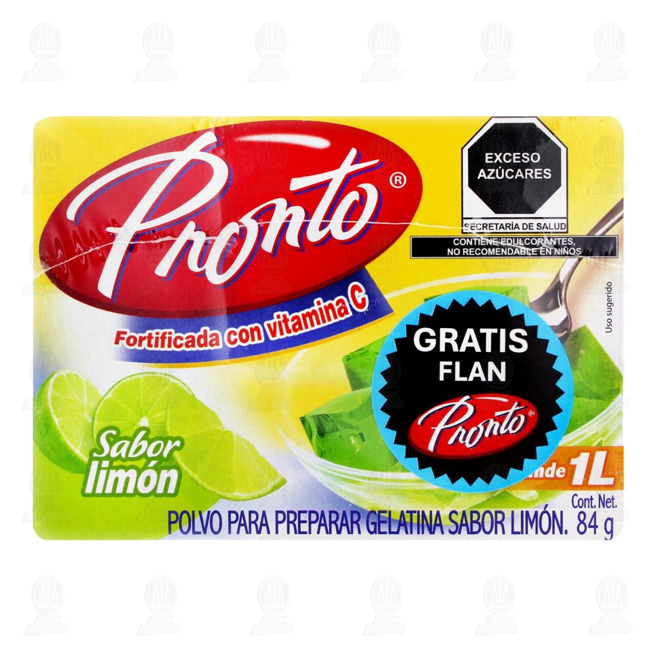 Pack Polvo para Preparar Gelatina Pronto + Gratis Flan Pronto, 4 pzas. image number 1