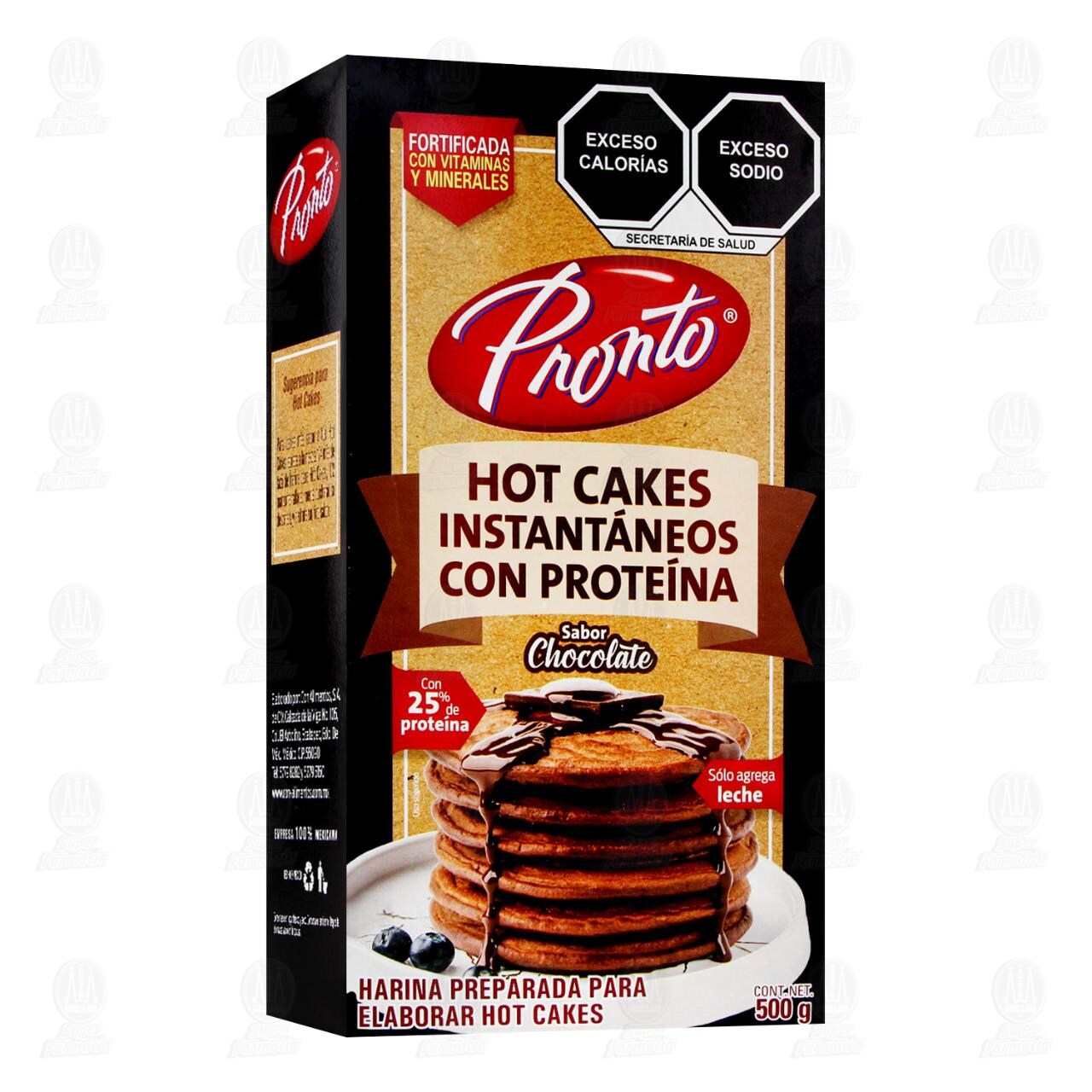Harina Pronto para Hot Cakes con Prote&iacute;na Sabor Chocolate, 500 gr. image number 0