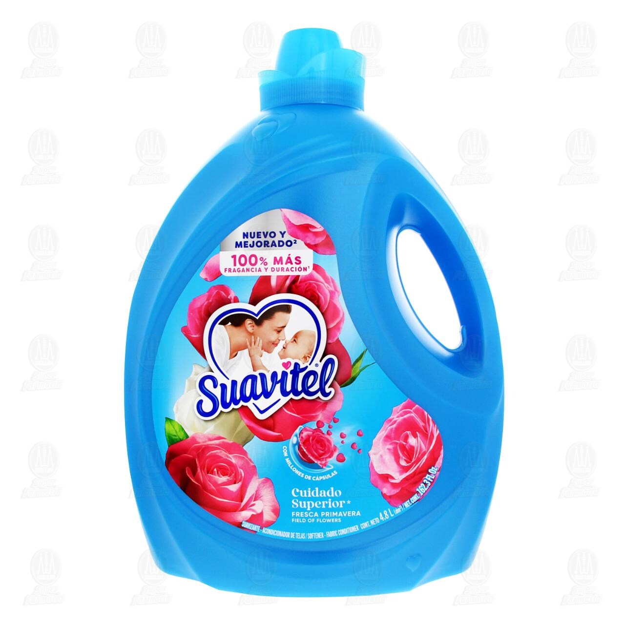 Suavizante de Telas Suavitel Cuidado Superior Fresca Primavera, 4.8 l. image number 1