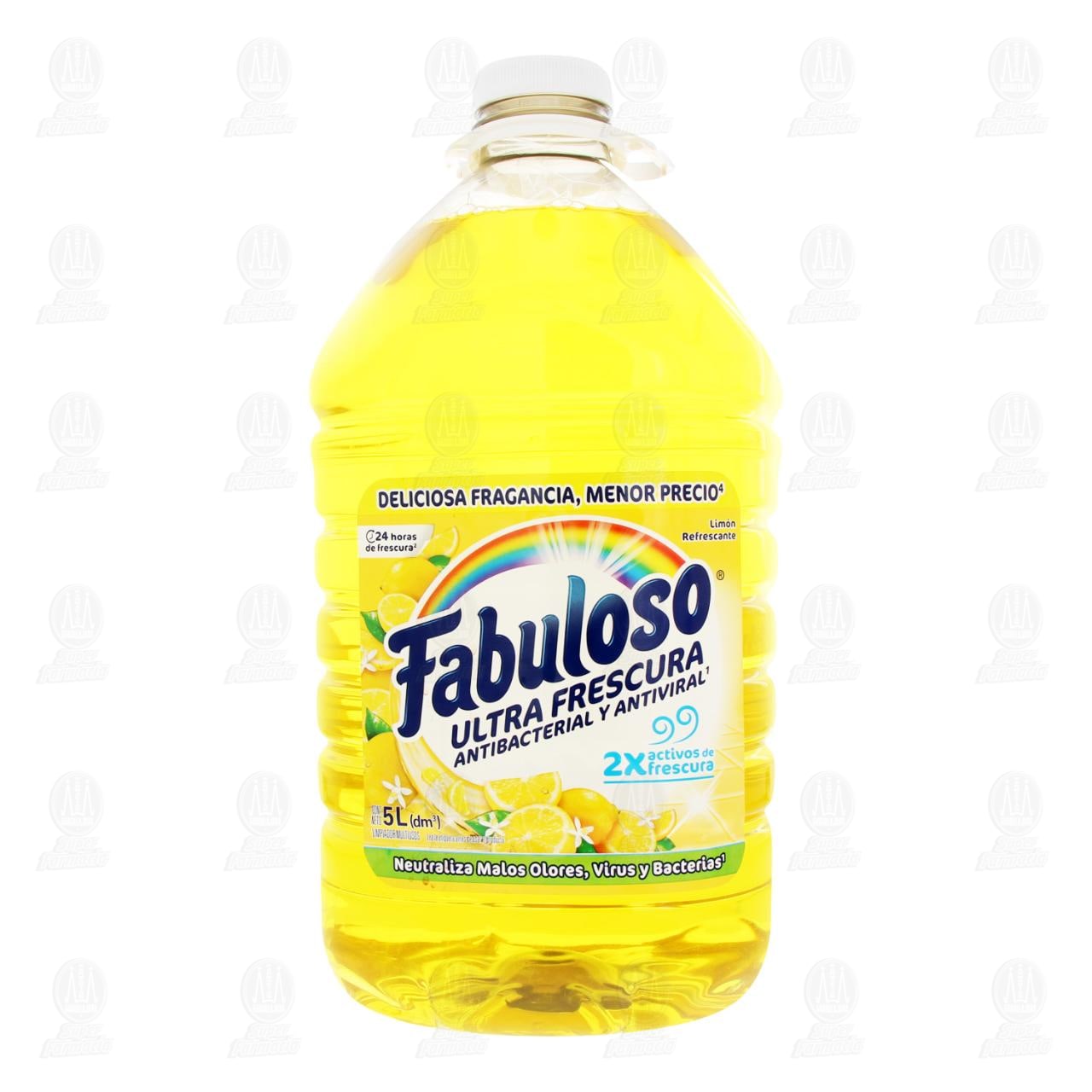 Limpiador Multiusos Fabuloso Ultra Frescura Antibacterial y Antiviral Lim&oacute;n Refrescante, 5 l. image number 1