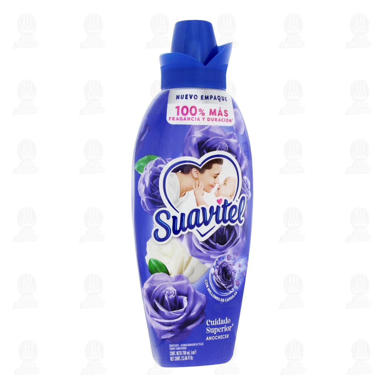 Suavizante de Telas Suavitel Cuidado Superior Anochecer, 700 ml.