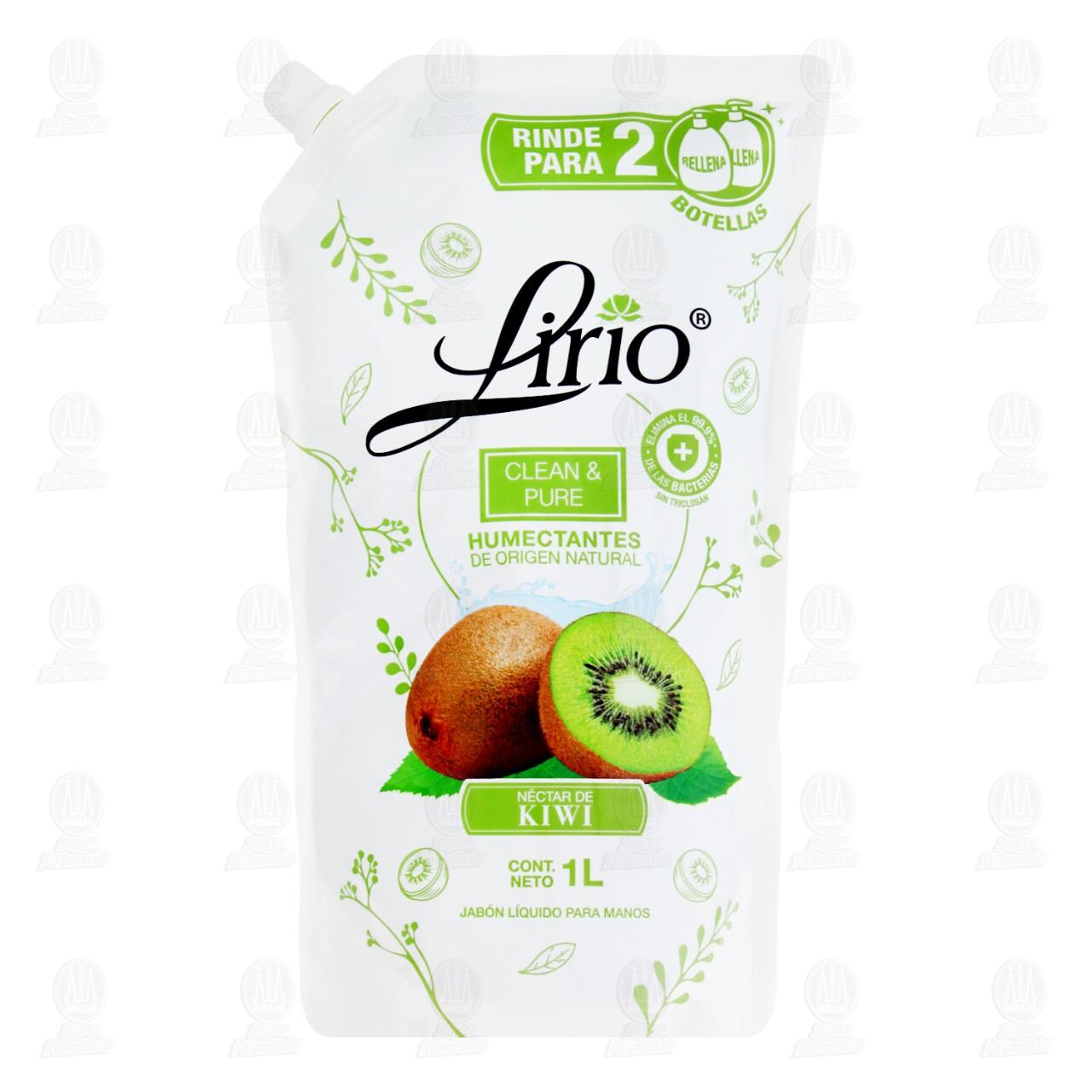 Jab&oacute;n L&iacute;quido Lirio Clean & Pure N&eacute;ctar de Kiwi, 1 l. image number 0