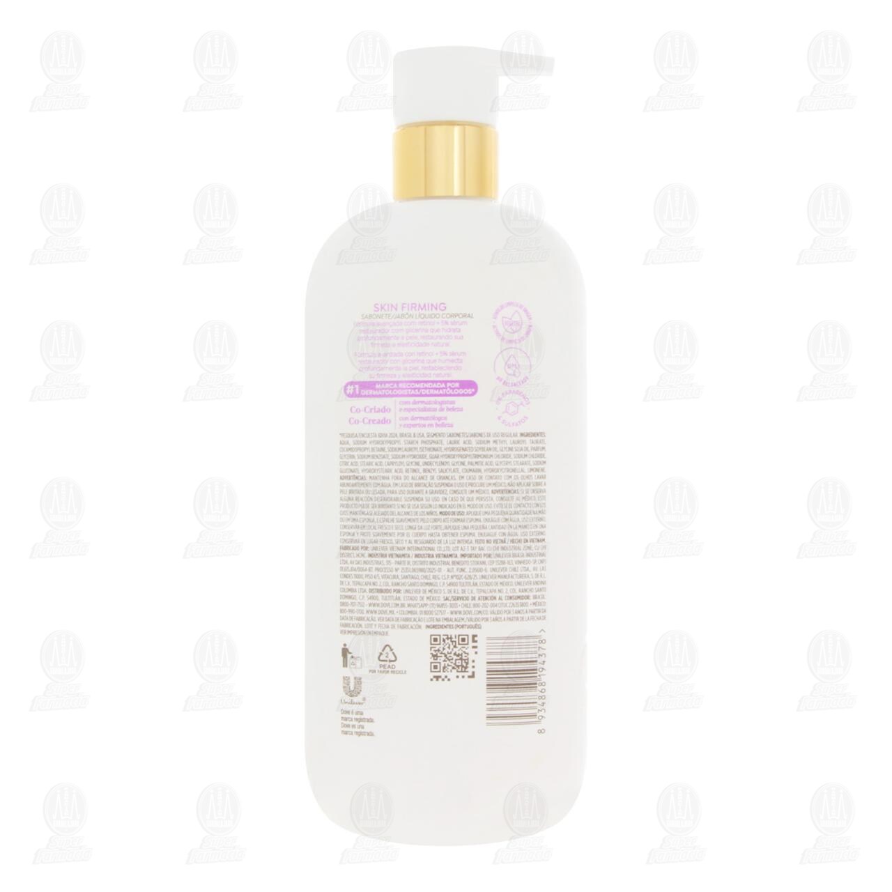 Jab&oacute;n L&iacute;quido Corporal Dove Skin Firming con Retinol, 547 ml. image number 2