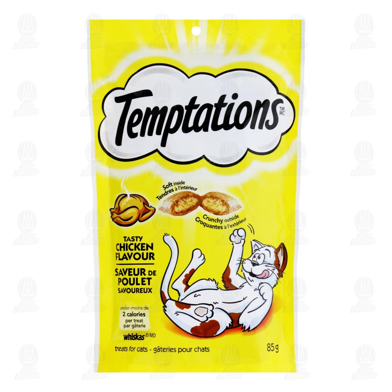 Alimento Temptations Sabor Pollo para Gato, 85 gr. image number 0