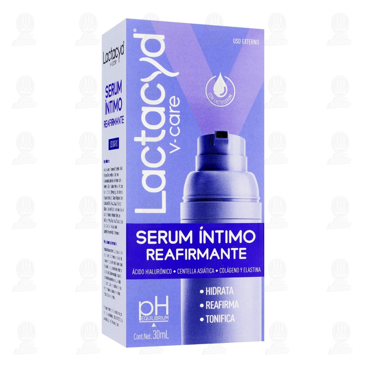 S&eacute;rum &Iacute;ntimo Lactacyd V-Care Reafirmante, 30 ml.