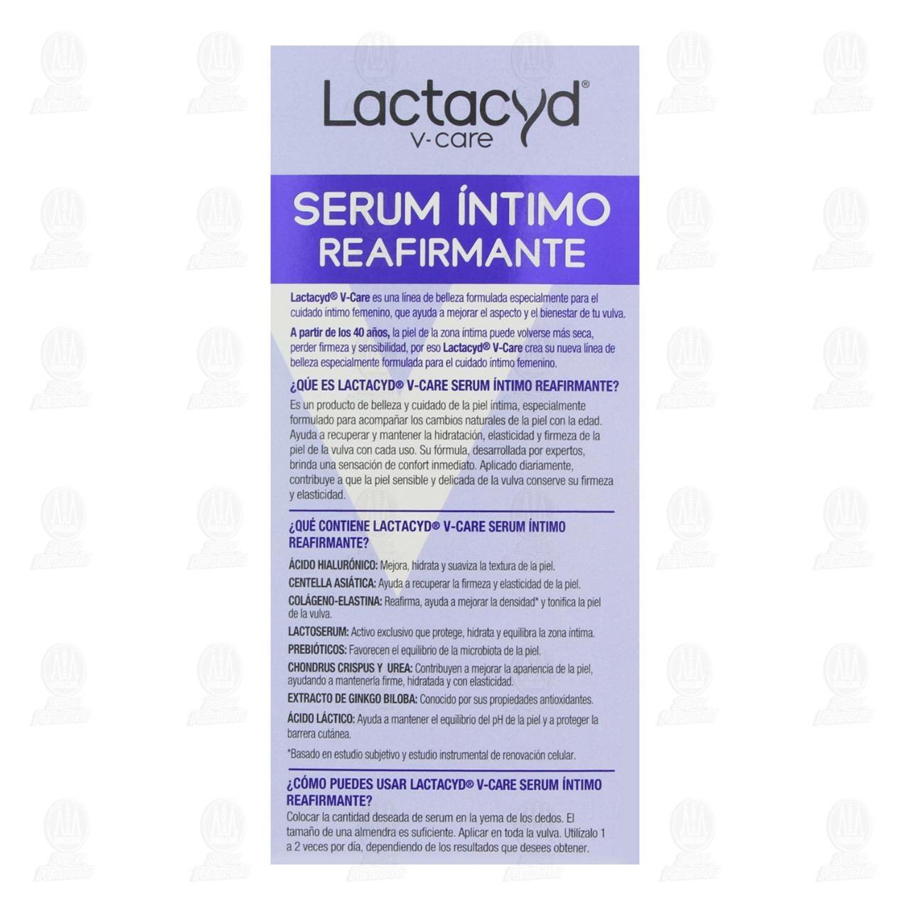 S&eacute;rum &Iacute;ntimo Lactacyd V-Care Reafirmante, 30 ml. image number 2