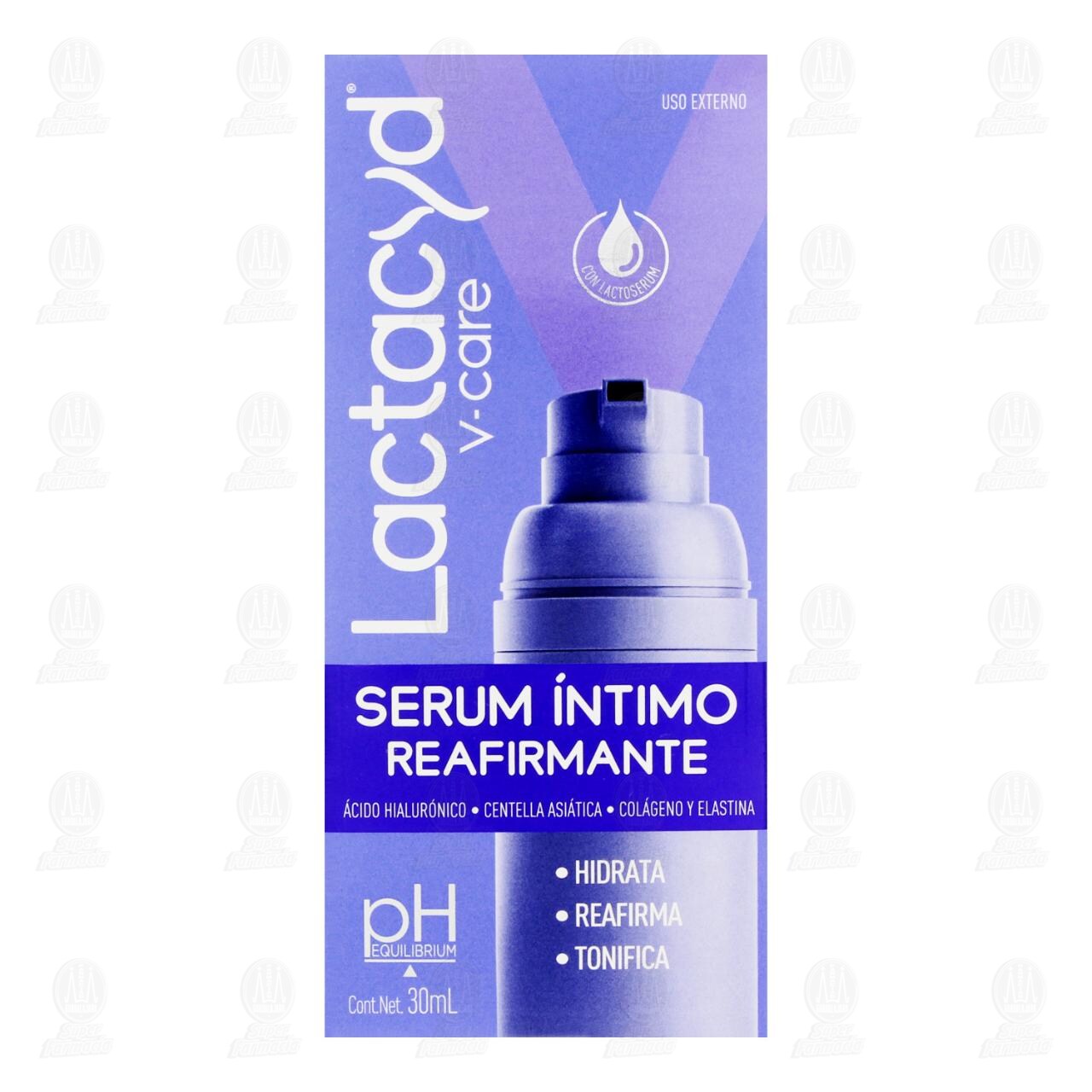 S&eacute;rum &Iacute;ntimo Lactacyd V-Care Reafirmante, 30 ml. image number 1
