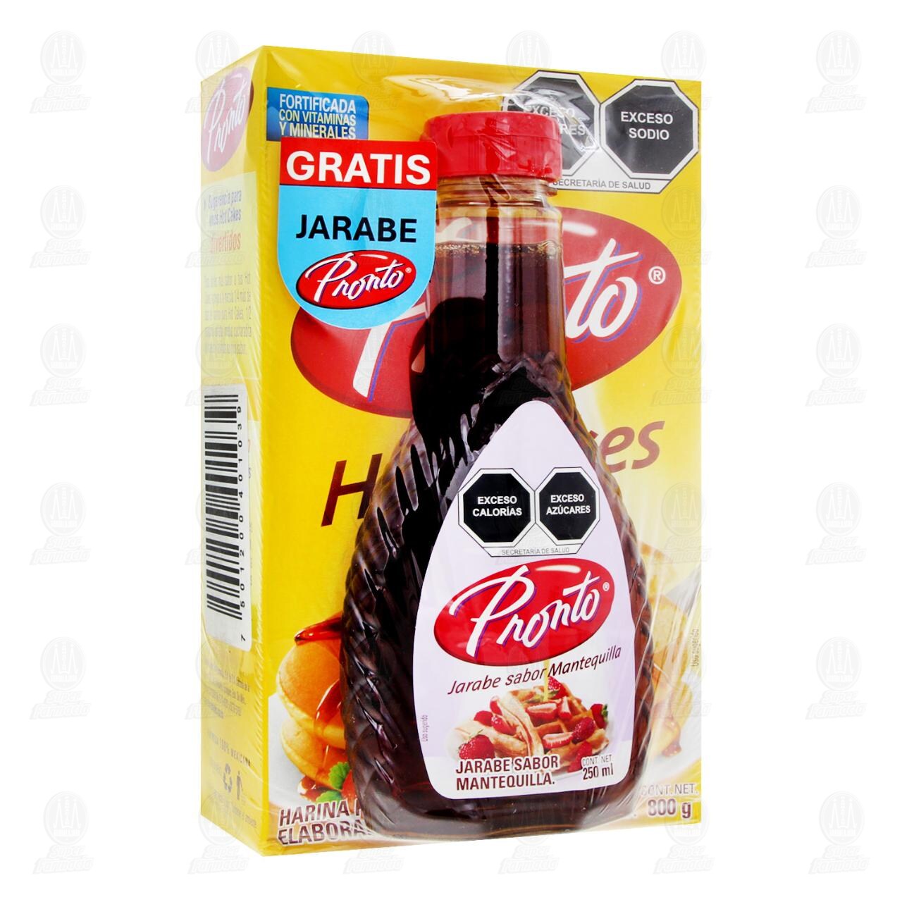Pack Harina Pronto para Hot Cakes 800 gr + Gratis Jarabe Sabor Mantequilla 250 ml, 2 pzas. image number 0