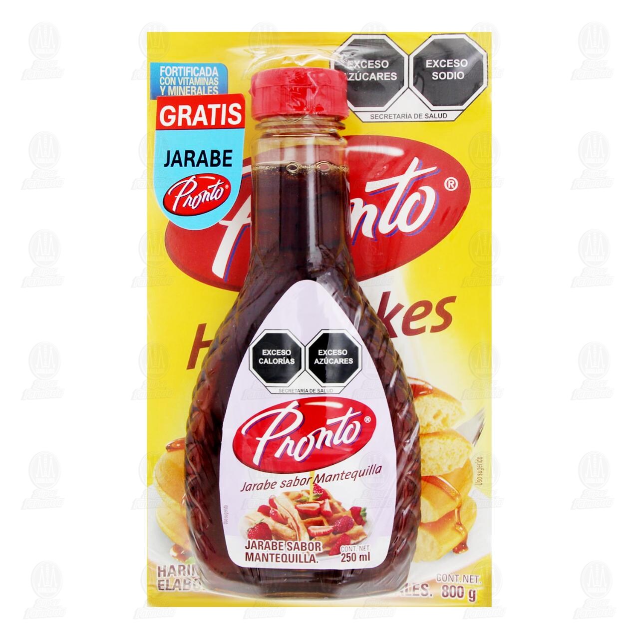 Pack Harina Pronto para Hot Cakes 800 gr + Gratis Jarabe Sabor Mantequilla 250 ml, 2 pzas. image number 1