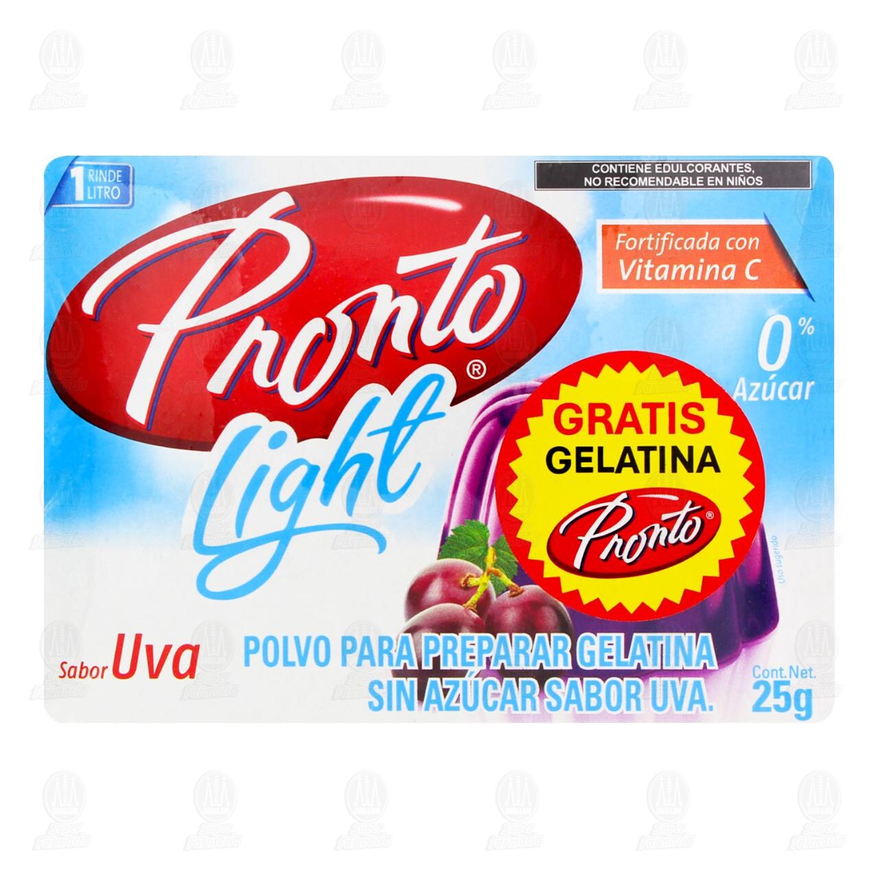 Pack Polvo para Preparar Gelatina Pronto Light, 4 pzas. image number 1