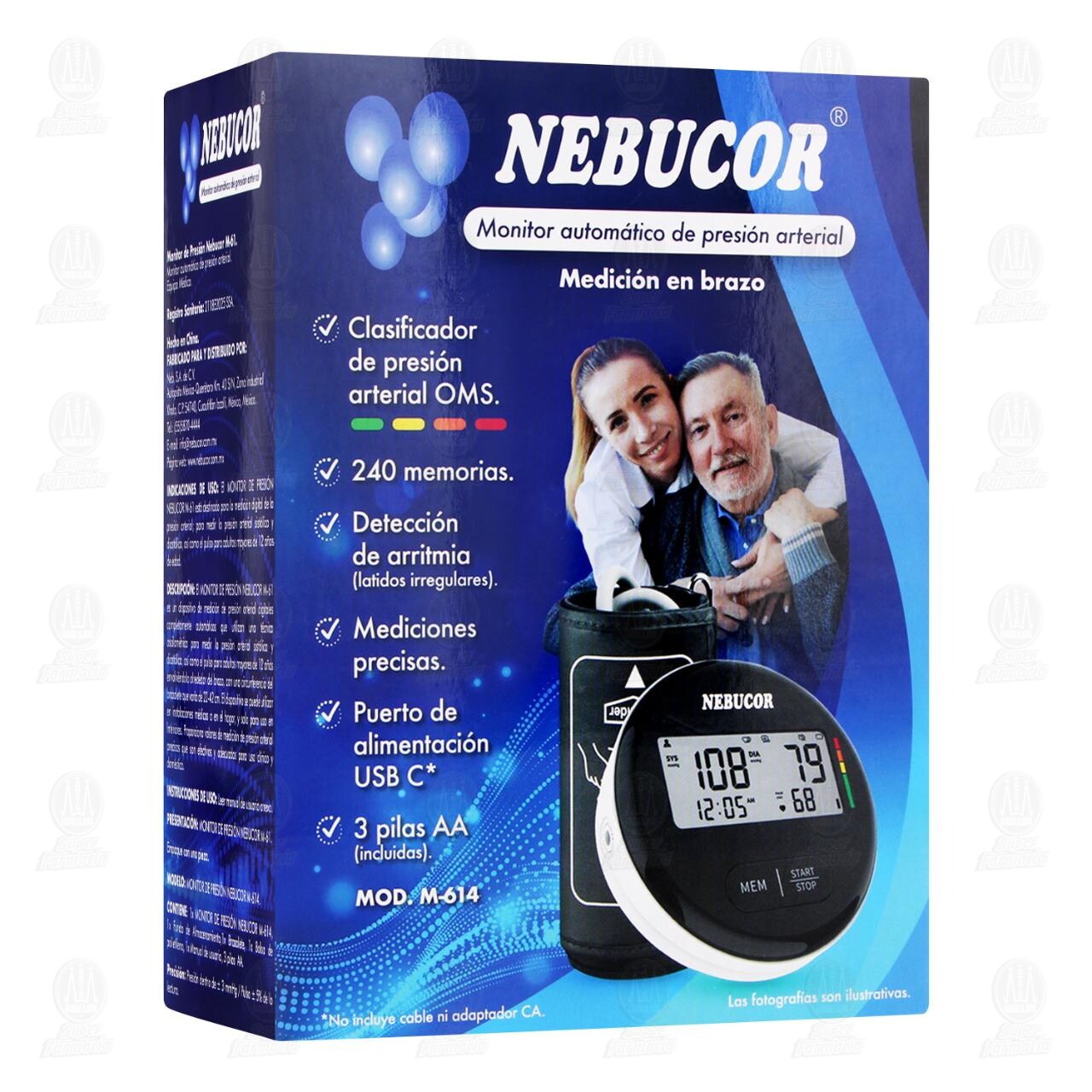 Monitor Autom&aacute;tico Nebucor de Presi&oacute;n Arterial para Brazo M-614, 1 pz. image number 0