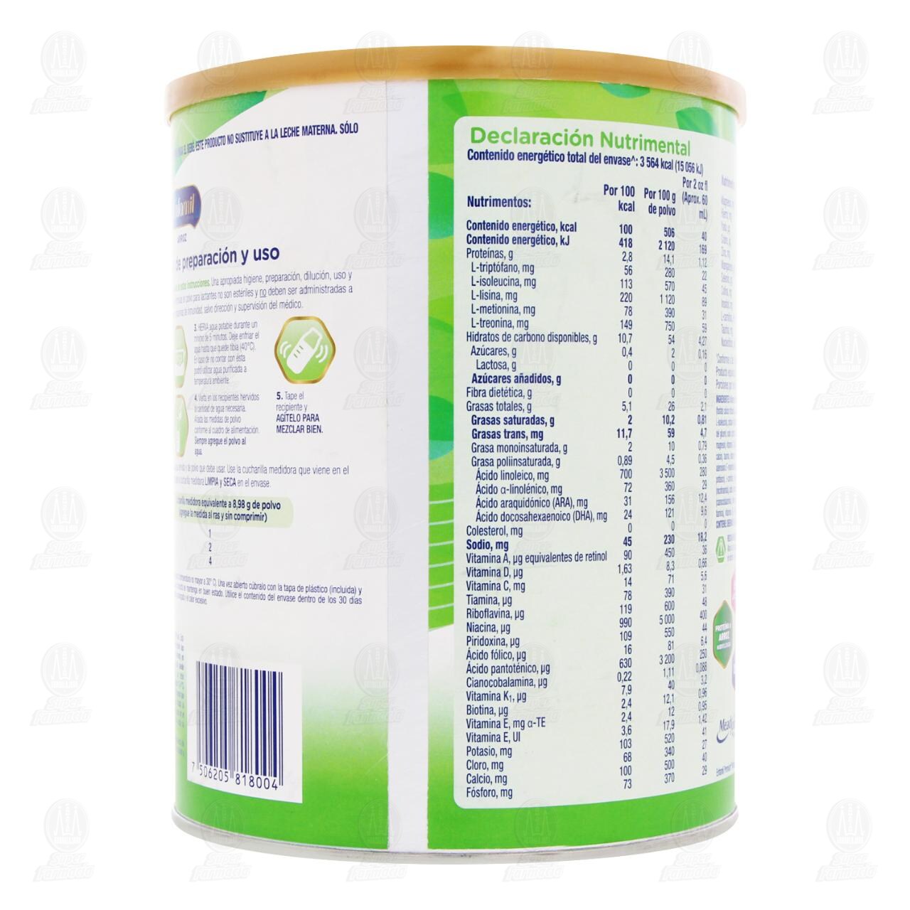 Enfamil Premium Arroz F&oacute;rmula Infantil a Partir del Nacimiento, 800 gr. image number 2
