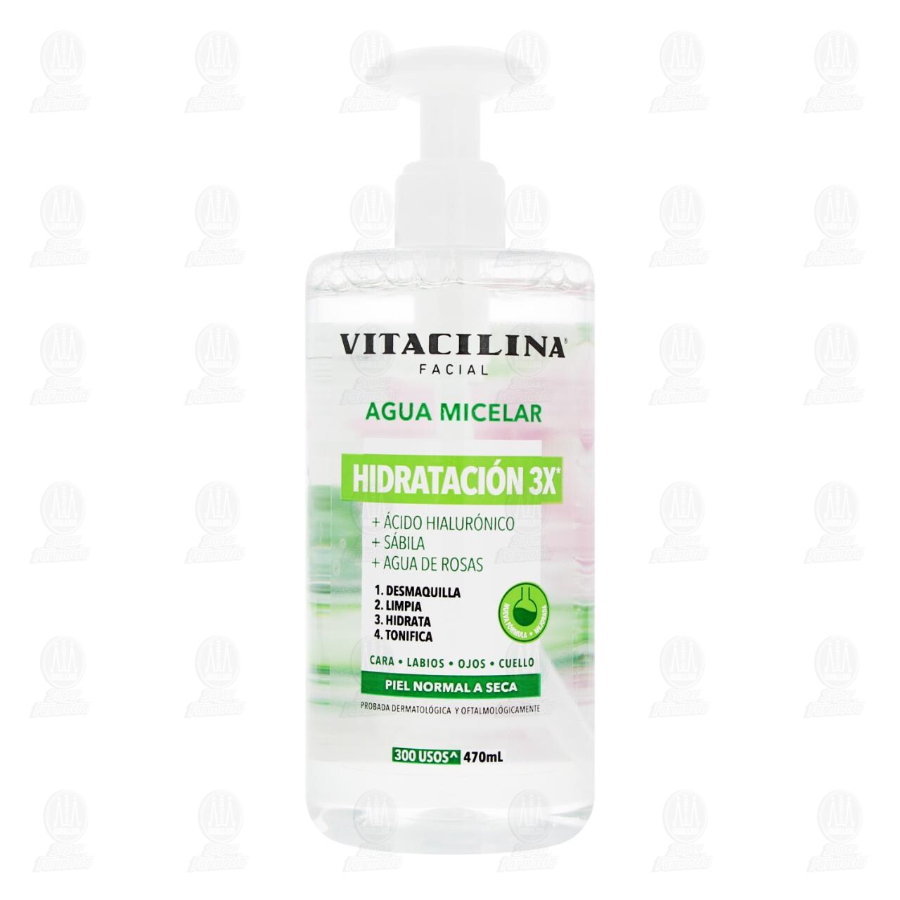 Agua Micelar Facial Vitacilina Hidrataci&oacute;n 3X para Piel Normal a Seca, 470 ml. image number 1
