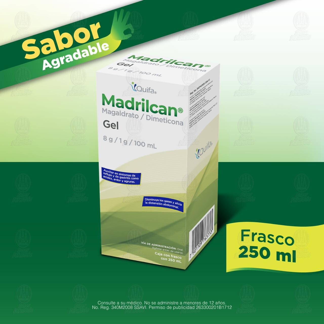 Madrilcan 8gr/1gr/100ml Gel, 250 ml. image number 4