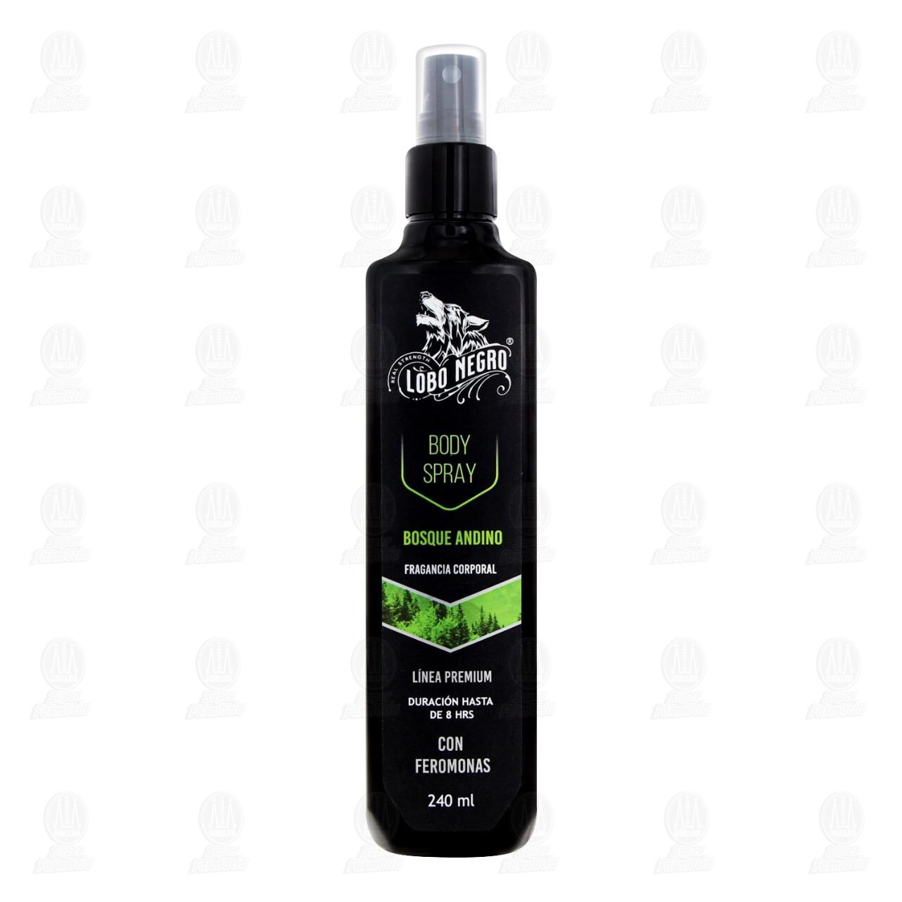 Fragancia Corporal Lobo Negro Bosque Andino en Spray, 240 ml. image number 1