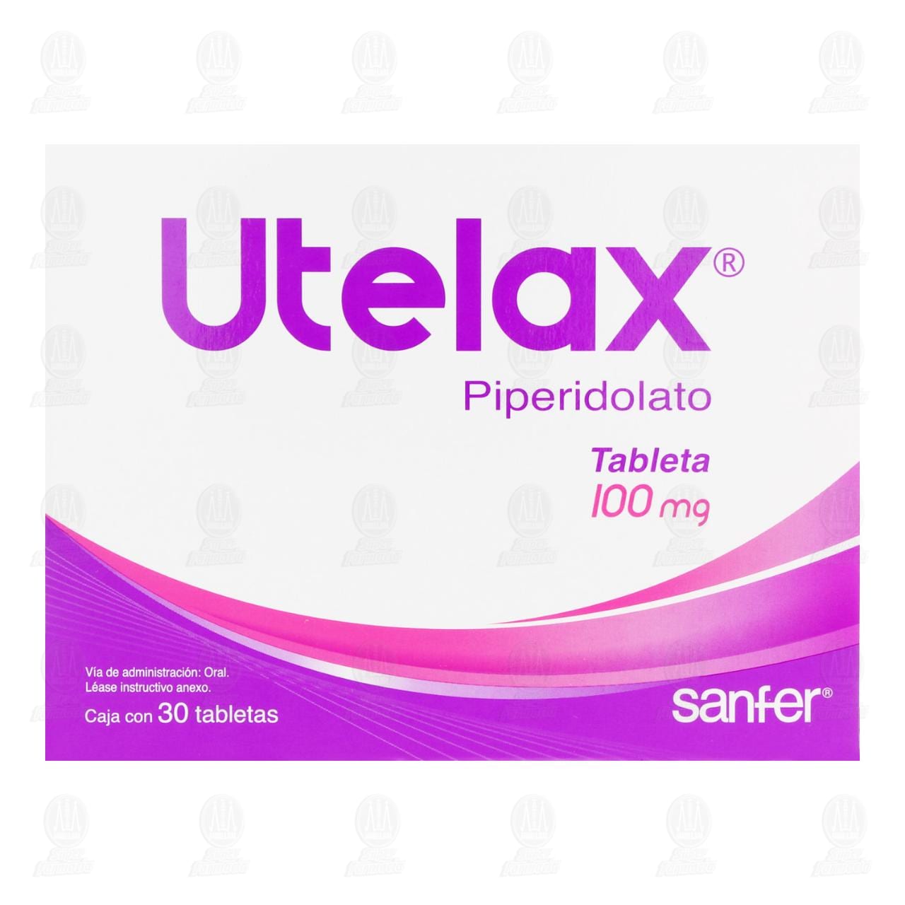 Utelax 100 mg, 30 tabletas. image number 1