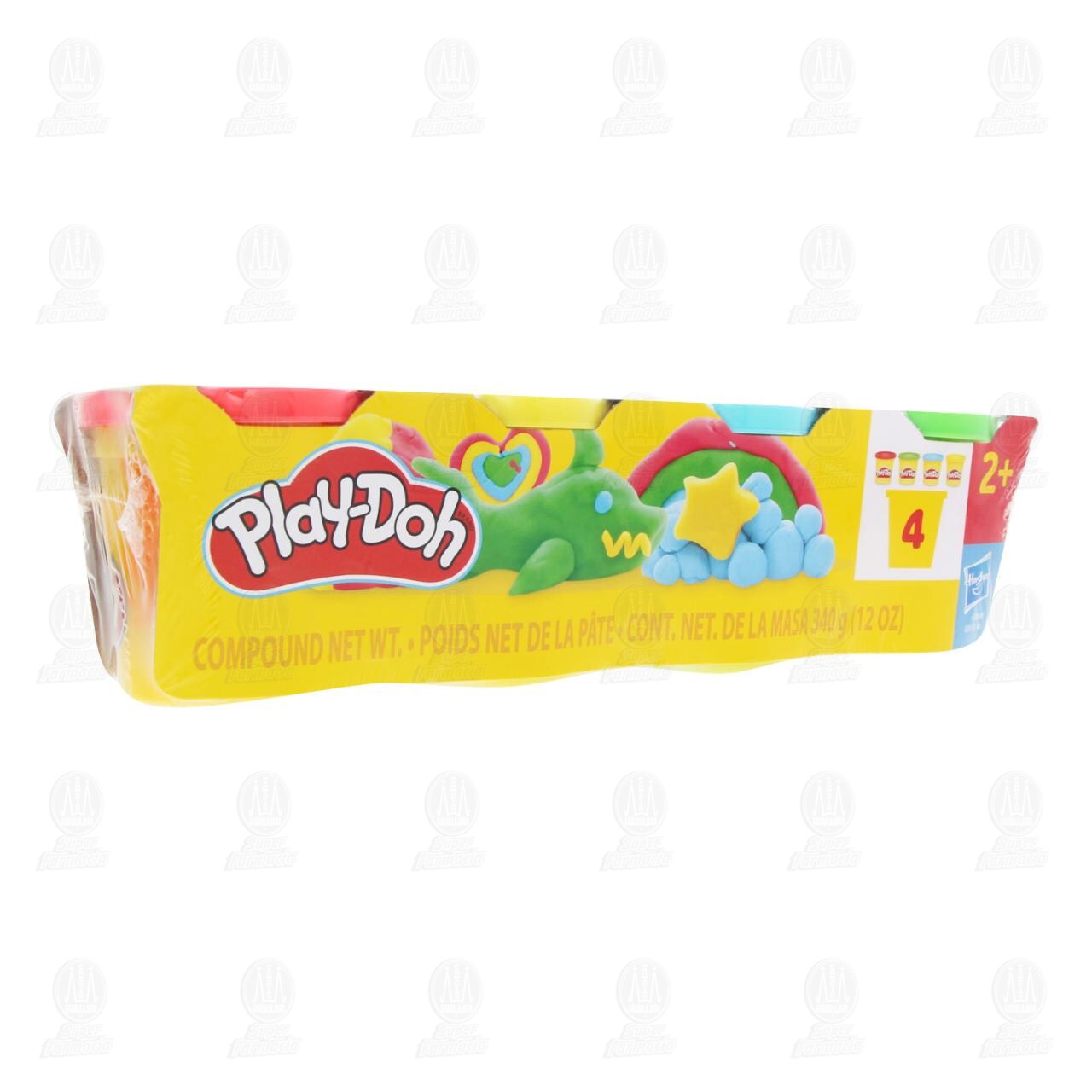 Juguete Play-Doh Plastilina de Varios Colores, 4 pzas.