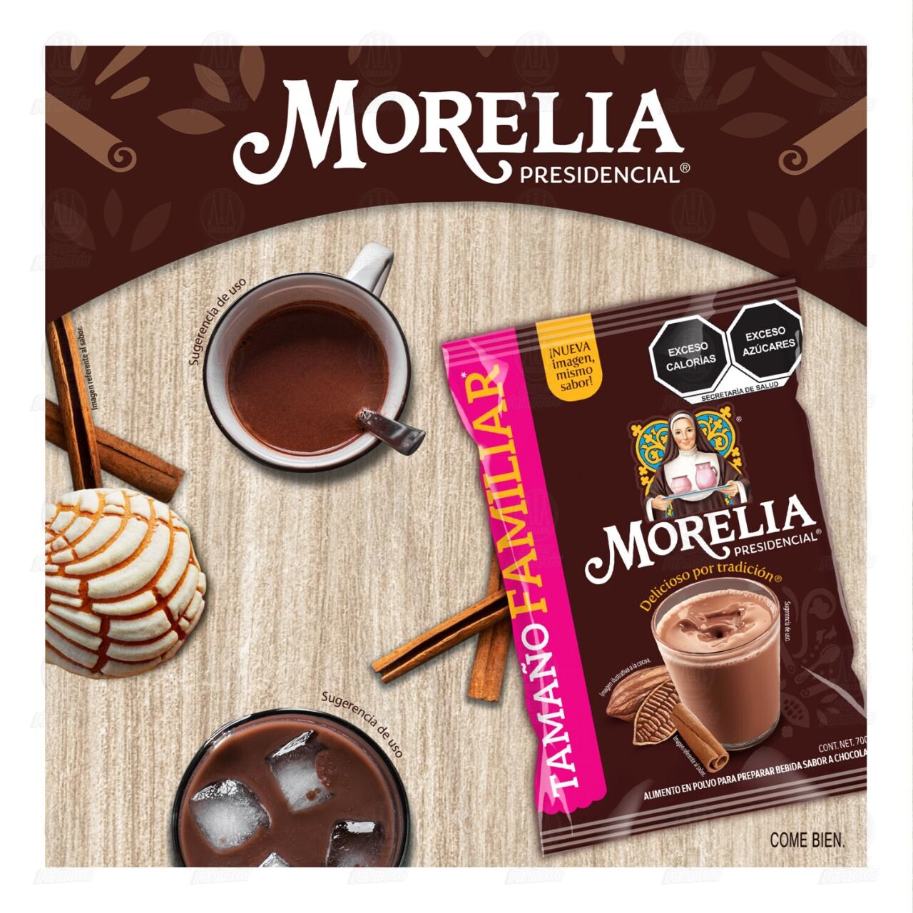 Alimento en Polvo Morelia Presidencial Sabor Chocolate, 700 gr. image number 4