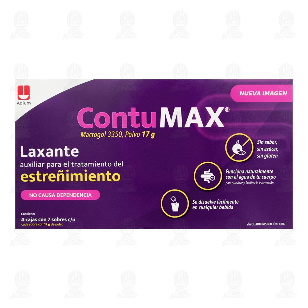 Contumax Polvo, 4 Cajas con 7 Sobres c/u. image number 1