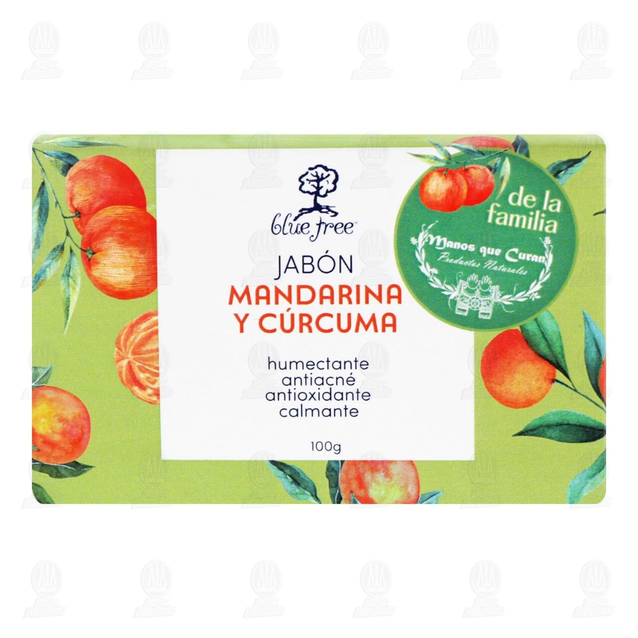 Jab&oacute;n Corporal Blue Tree Mandarina y C&uacute;rcuma, 100 gr. image number 1