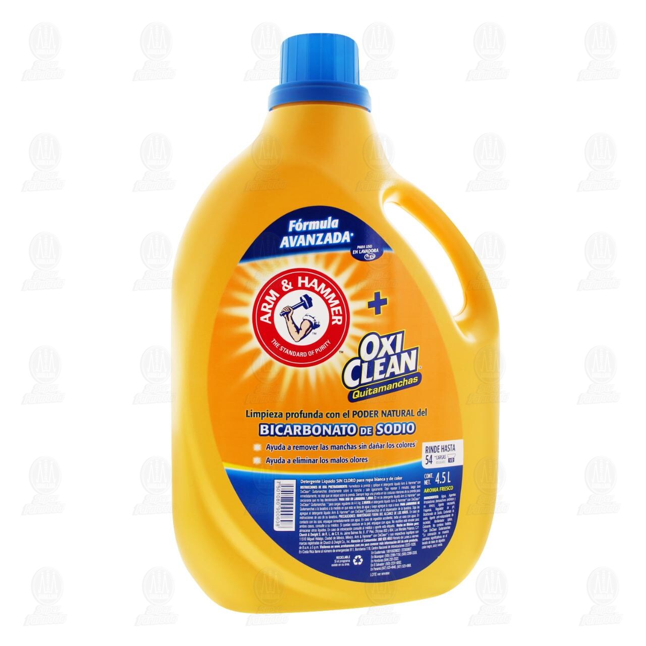 Arm & Hammer + OxiClean Detergente L&iacute;quido Quitamanchas, 4.5 l. image number 0