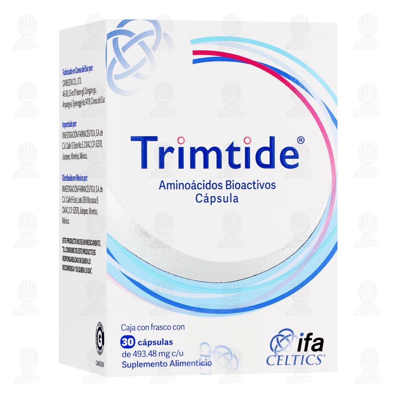 Trimtide Amino&aacute;cidos Bioactivos, 30 C&aacute;psulas.