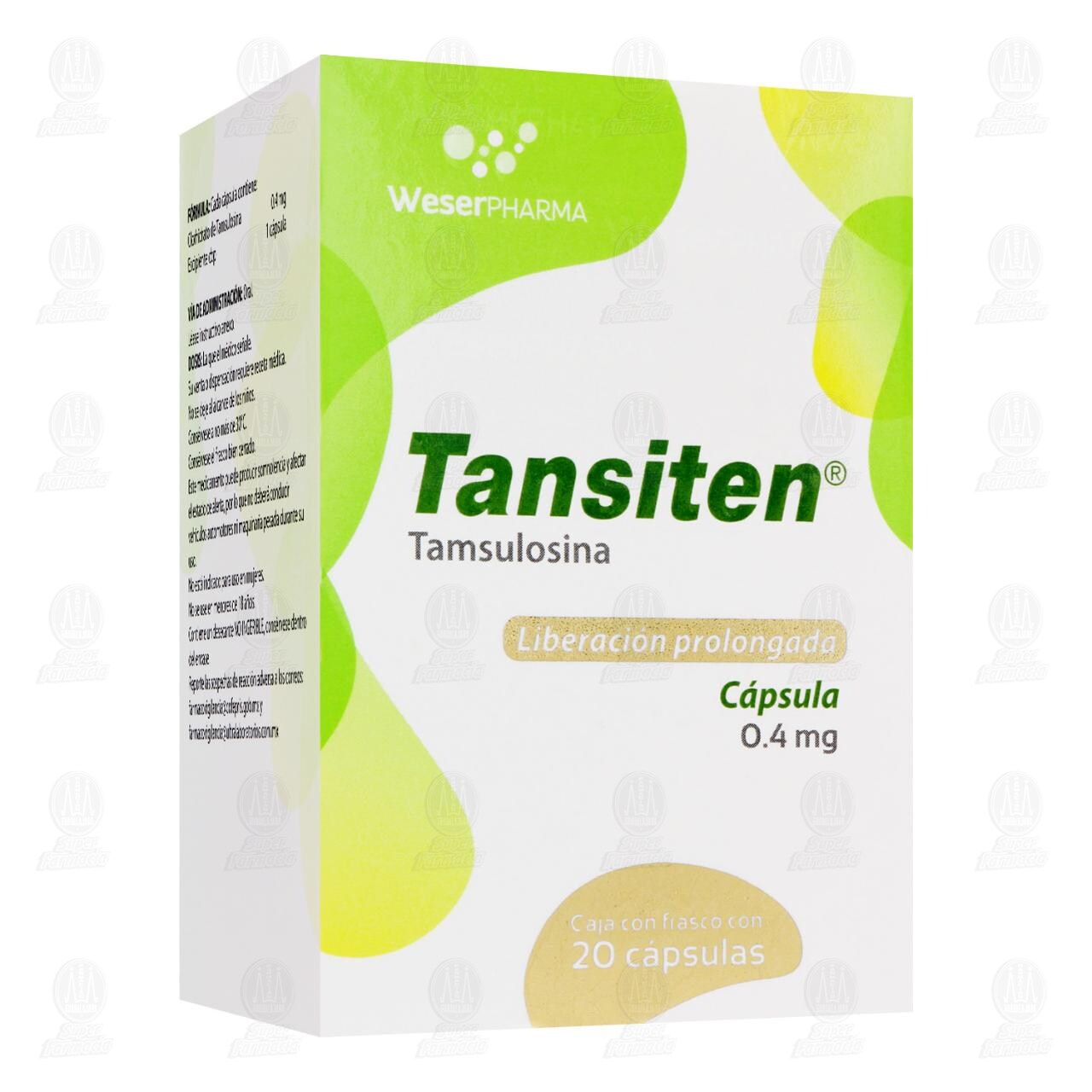 Tansiten 0.4 mg, 20 C&aacute;psulas. image number 0