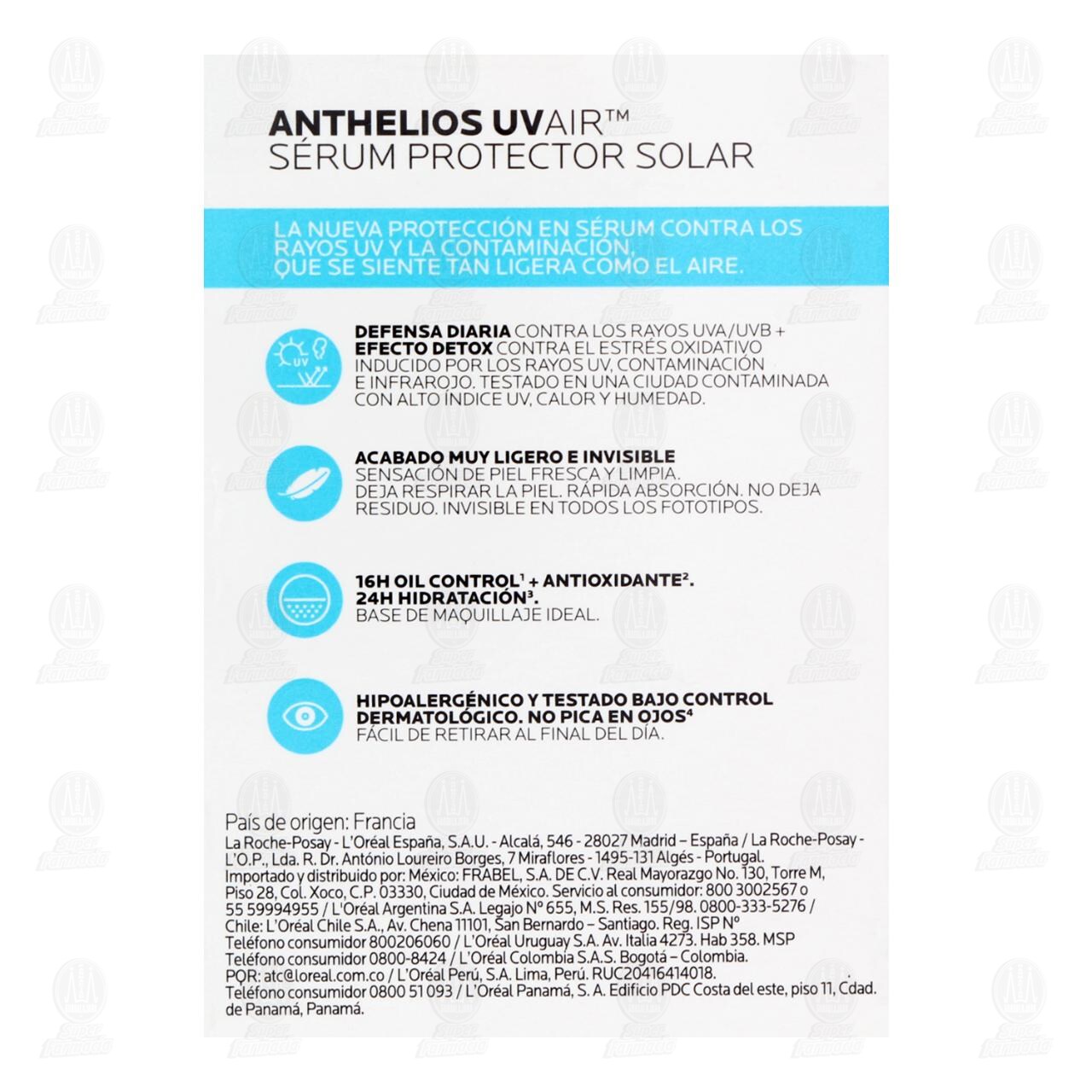 La Roche Posay Serum Protector Solar Anthelios Uvair FPS50+, 50 gr. image number 2