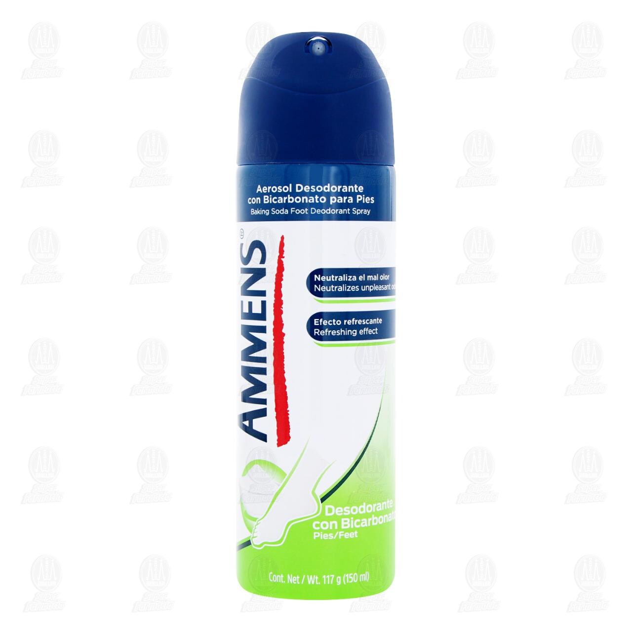 Desodorante con Bicarbonato para Pies Ammens en Aerosol, 150 ml. image number 1