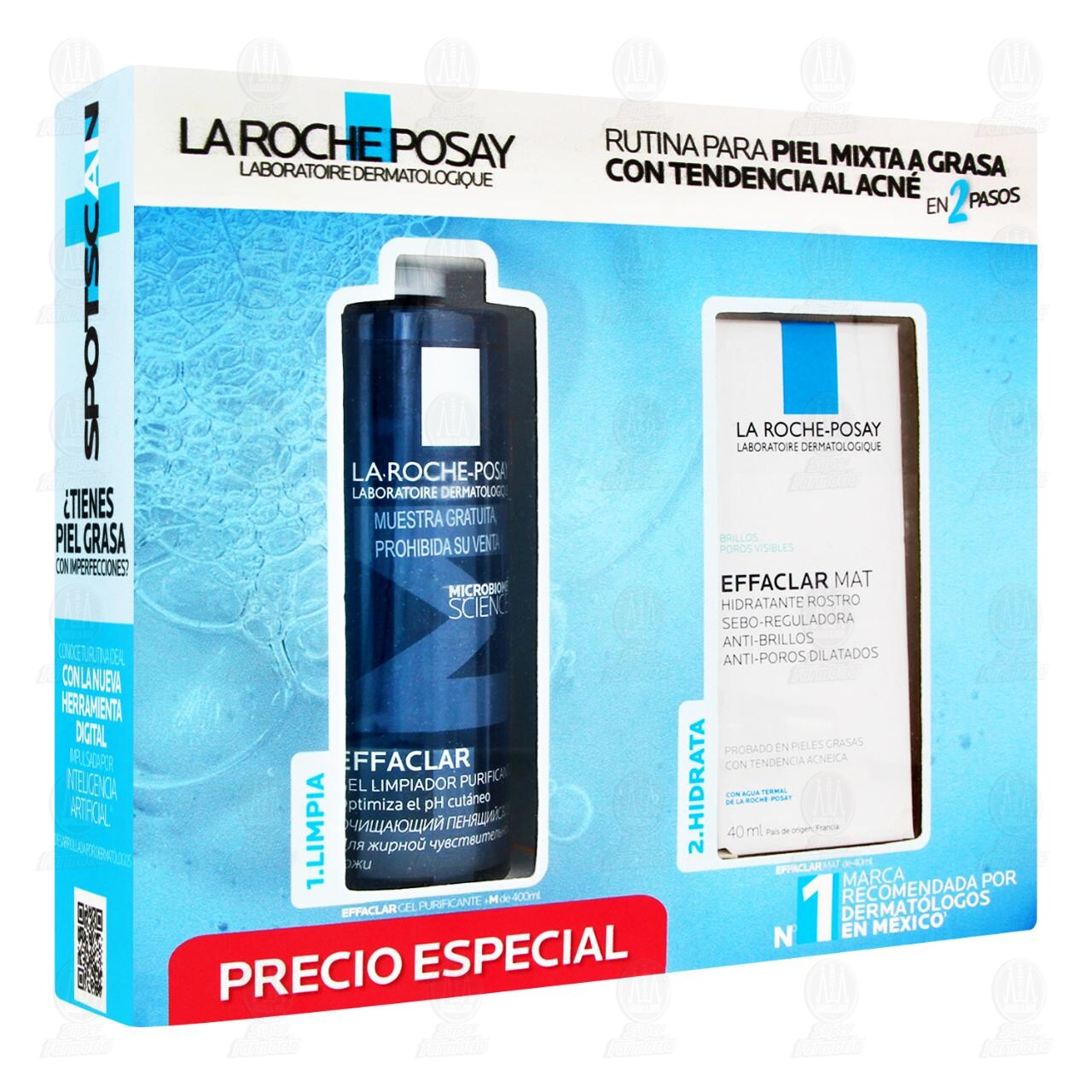 Pack La Roche Posay Effaclar Gel Purificante + Effaclar Mat, 2 pzas. image number 0