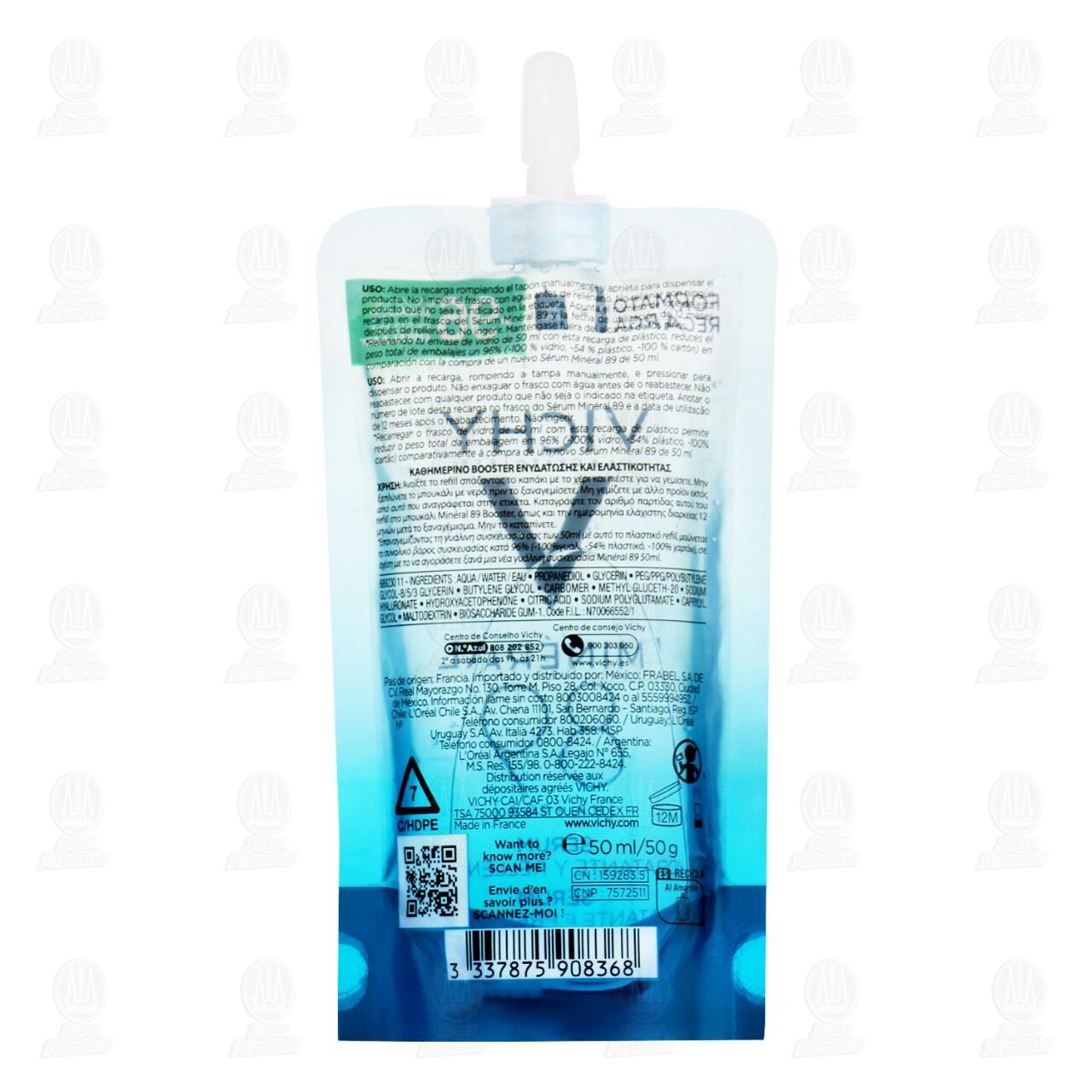 Vichy Mineral 89 S&eacute;rum Hidratante y Rellenador, 50 ml. image number 1