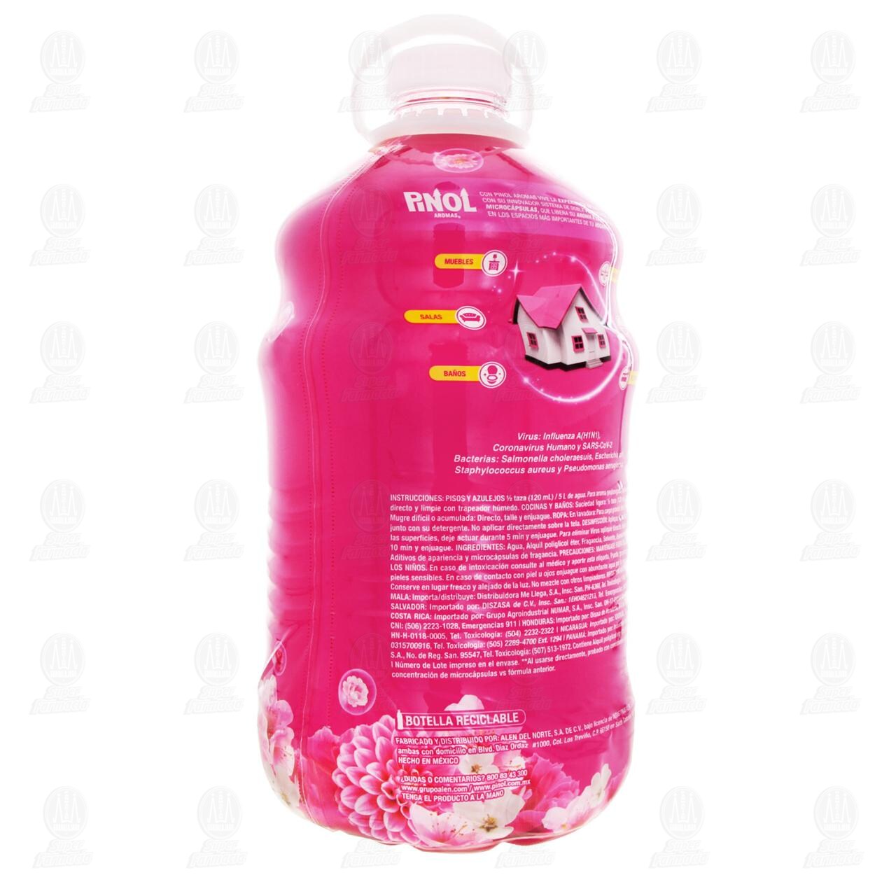 Limpiador Pinol Aromas Floral Antibacterial, 3.785 l. image number 2