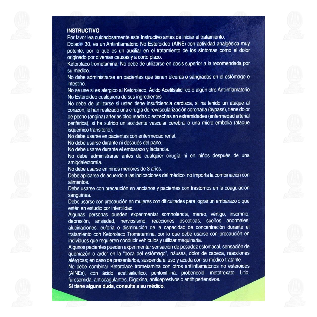 Dolac 30 mg, 12 Tabletas. image number 2
