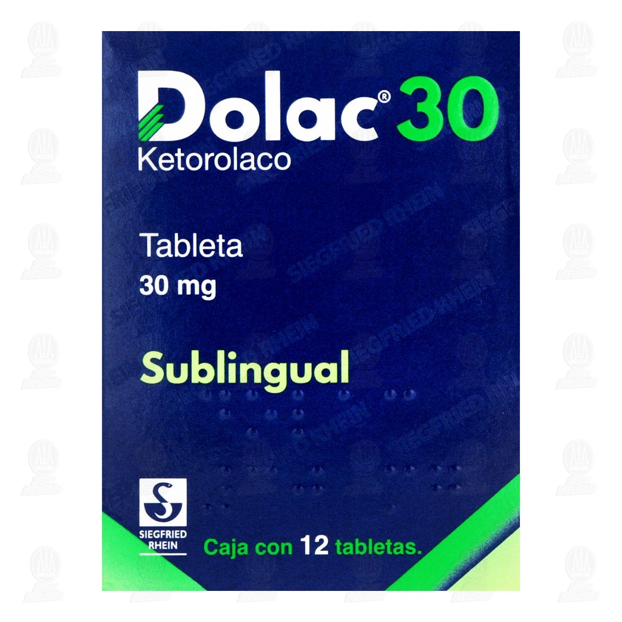 Dolac 30 mg, 12 Tabletas. image number 1