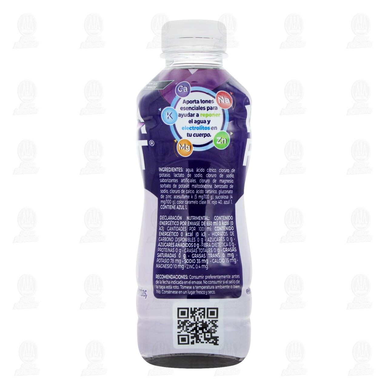 Bebida Hidratante Idrafast Zero Sabor Uva, 650 ml. image number 2