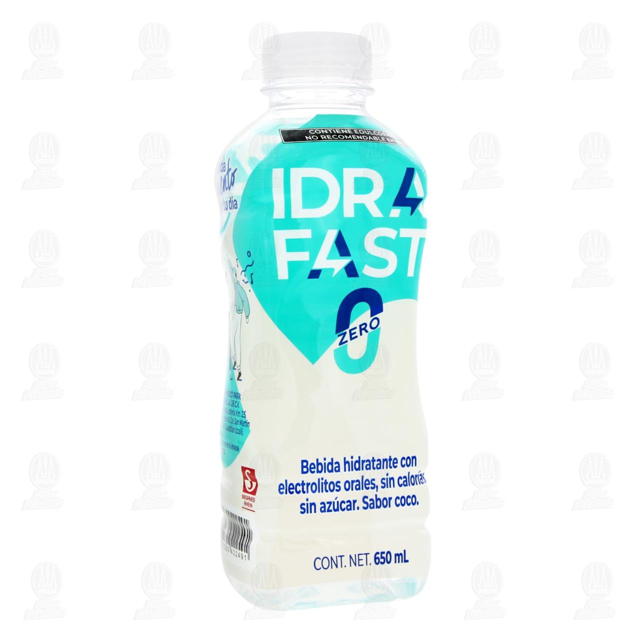 Bebida Hidratante Idrafast Zero Sabor Coco, 650 ml.