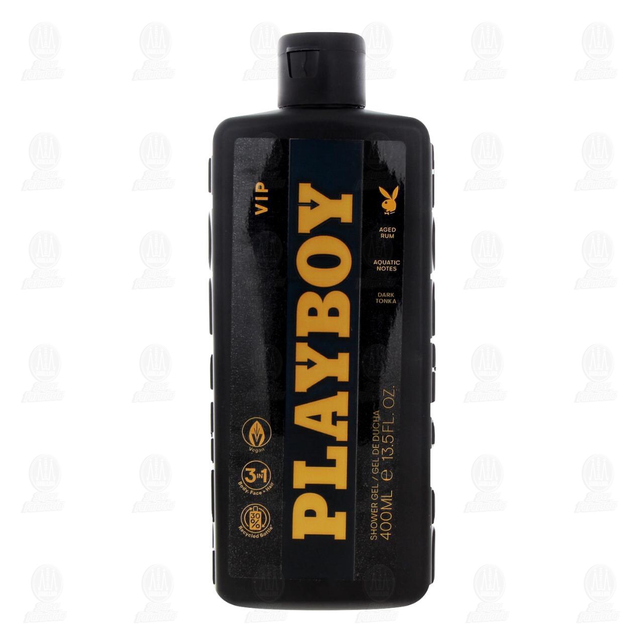 Gel de Ducha Playboy VIP 3 en 1, 400 ml. image number 1