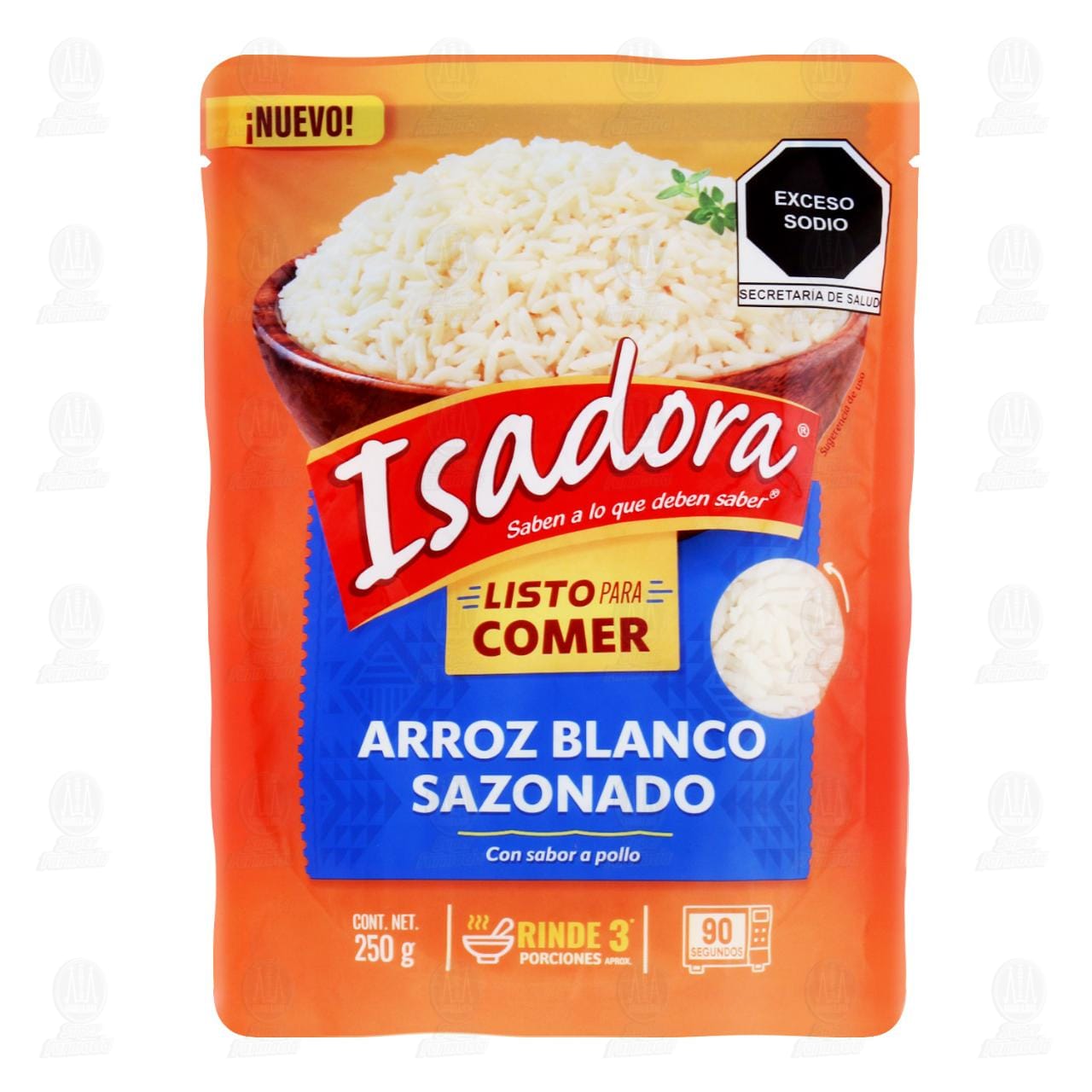 Arroz Isadora Blanco Sazonado, 250 gr.