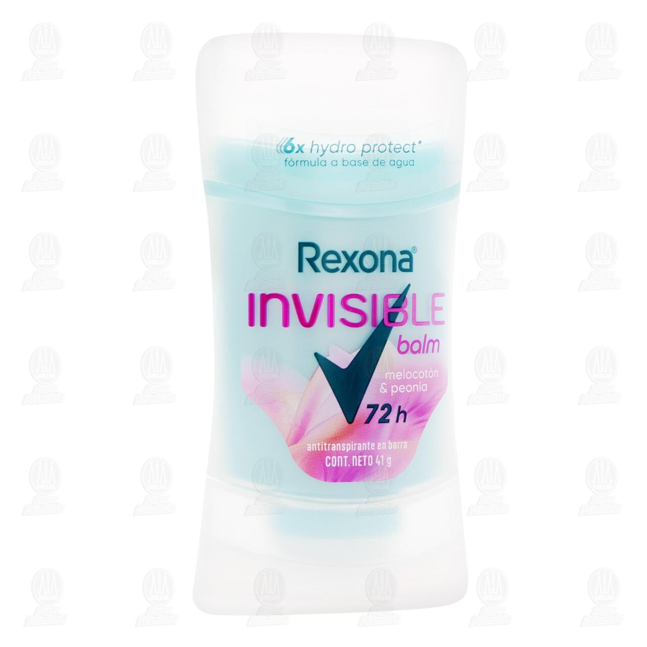 Antitranspirante Rexona Invisible Balm Melocot&oacute;n & Peon&iacute;a en Barra, 41 gr. image number 0