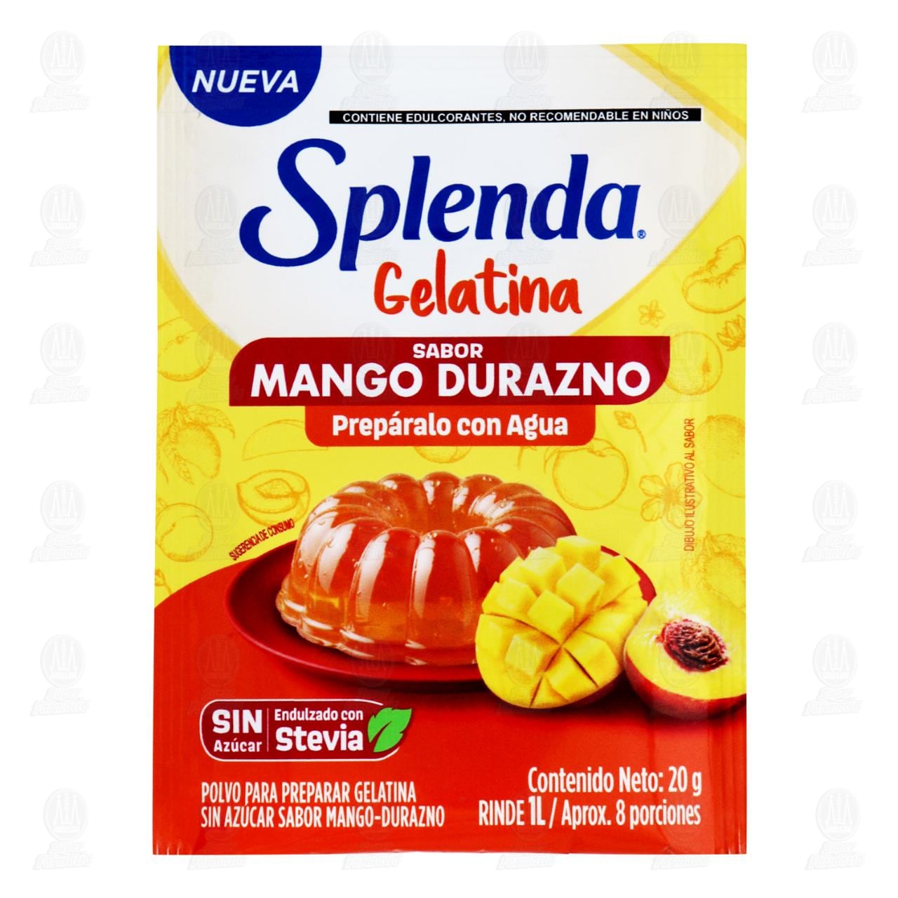 Gelatina en Polvo Splenda Sabor Mango Durazno Sin Az&uacute;car, 20 gr. image number 0