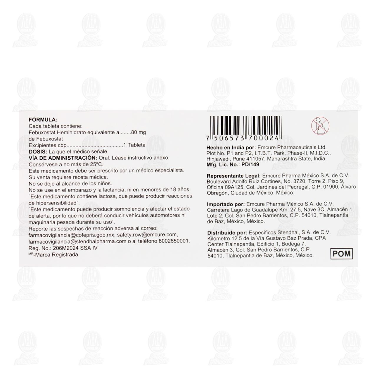 Febsphere 80 mg, 28 Tabletas. image number 2