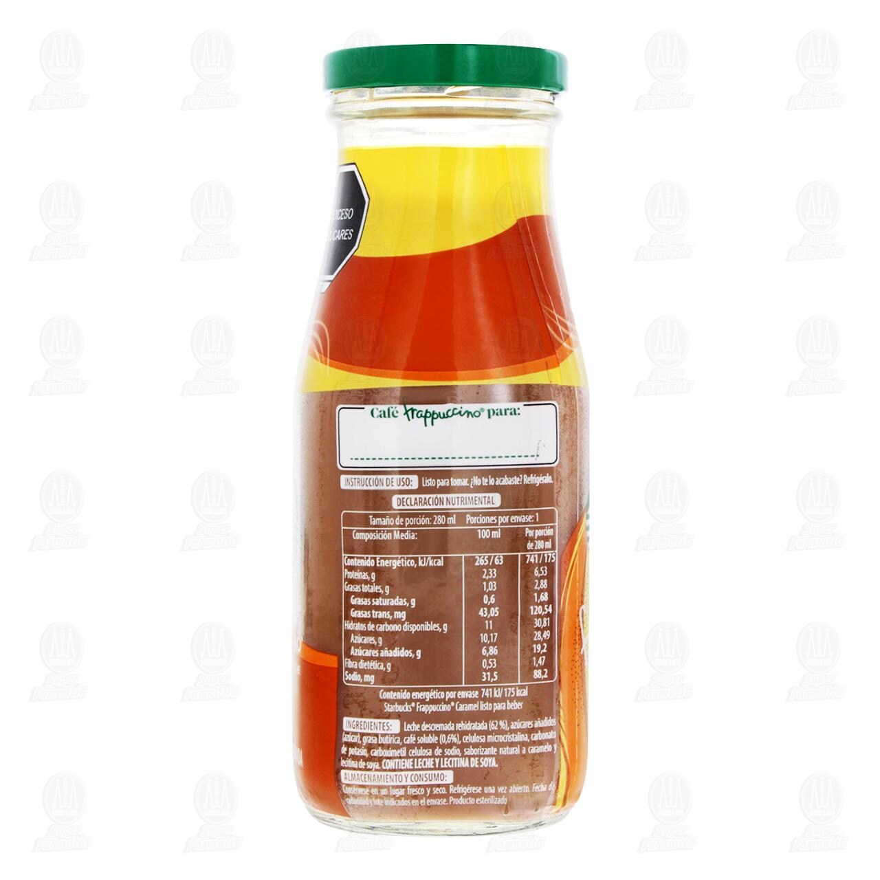 Caf&eacute; con Leche Starbucks Frappuccino Sabor Caramelo, 280 ml. image number 2