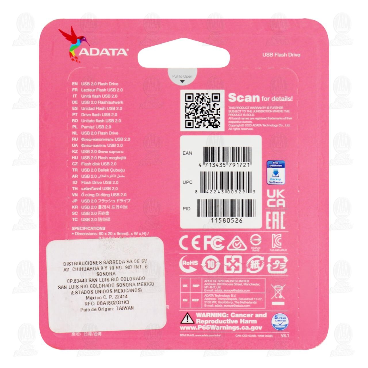 Memoria Adata Flash Drive 64 GB, 1 pz. image number 1