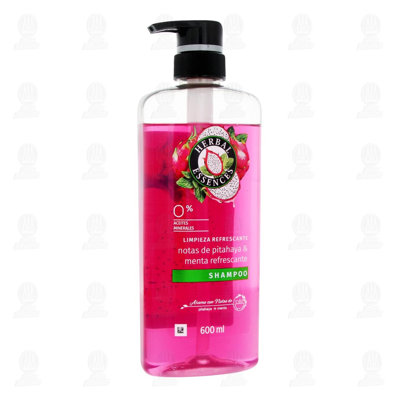Shampoo Herbal Essences Limpieza Refrescante Pitahaya y Menta, 600 ml. image number 0